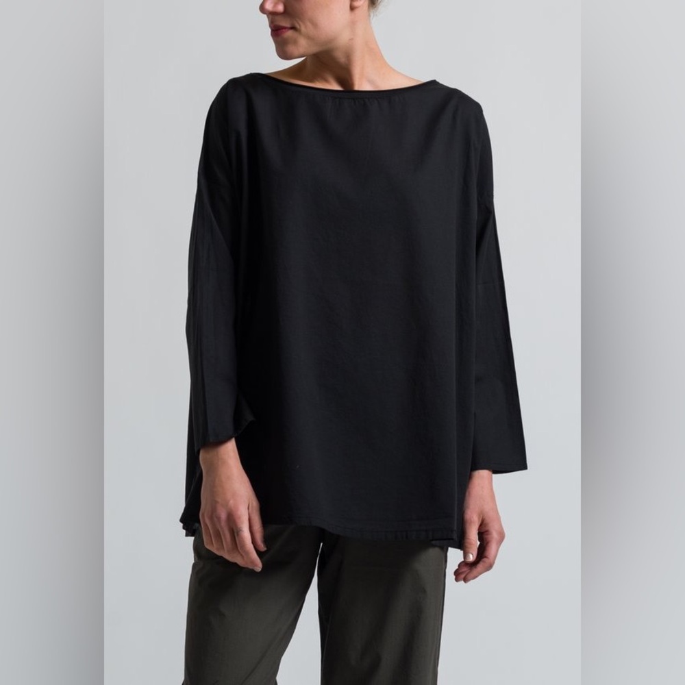 OAK + FORT Oversized Boxy Fit wide sleeves boatneck minimalist tunic cami top M